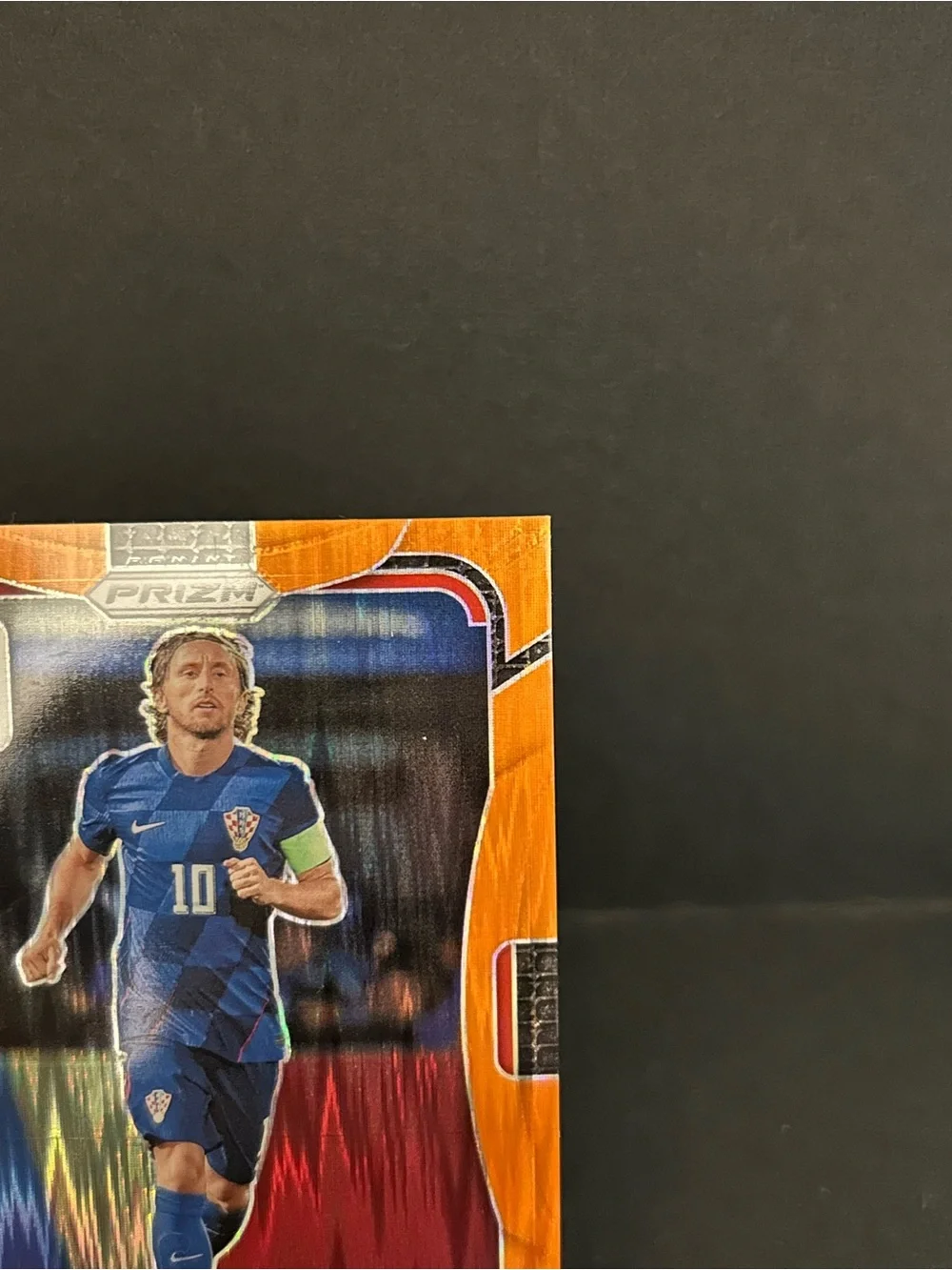 Panini Prizm Trading Card - Orange and Blue
